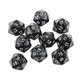 10pcs 20 Sided Dice Set