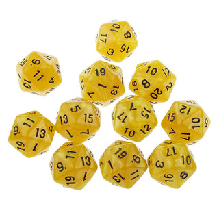 10pcs 20 Sided Dice Set