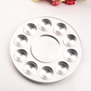 10-hole Aluminum Circular Palette For Oil or Water Color Paints