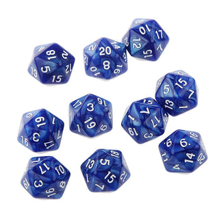 10pcs 20 Sided Dice Set