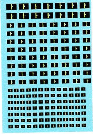 1/285 WW2 National Facist Party Italian Flag Water Slide Decals