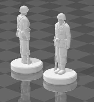 1/72 3D Printed Italian WWII Infantry armed with Carcano Model 1891/38 bolt-action rifle (x1)