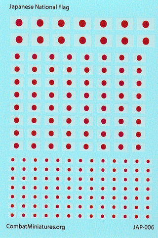 Japanese National Flag Water Slide Decals