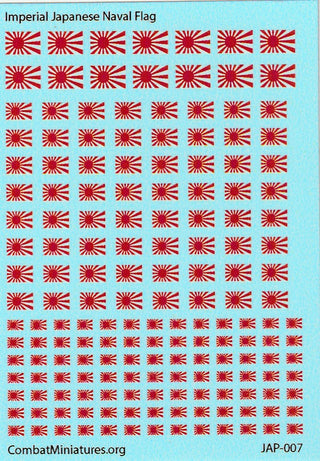 Imperial Japanese Naval Flag Water Slide Decals