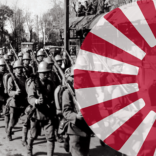 WW2 Japanese Coaster with Axis & Allies Roundel (x1)