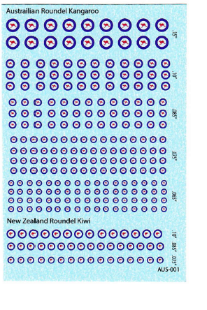 1/300-1/600 Australian & New Zealand Aircraft Roundels