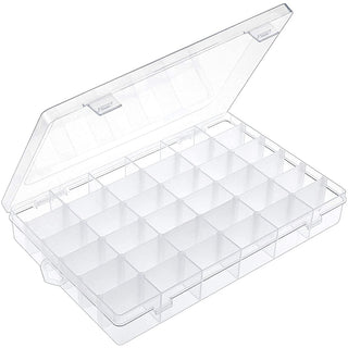24/36 Grids Plastic Organizer Box Craft Organizer Storage with Adjustable Dividers
