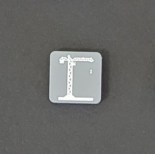 Ship Yard Marker with White Acrylic In-Fill (x5)