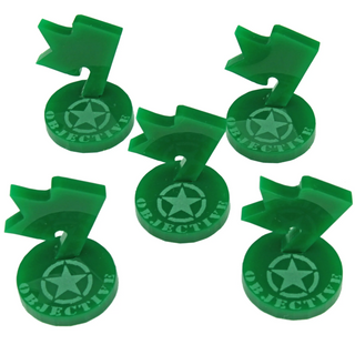 20Pc WWII American, British, German & Soviet Union Mini Objective Markers