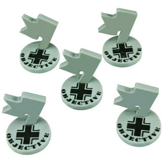 20Pc WWII American, British, German & Soviet Union Mini Objective Markers
