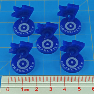 20Pc WWII American, British, German & Soviet Union Mini Objective Markers