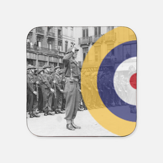 WW2 UK Coaster with Axis & Allies Roundel (x1)