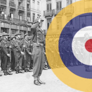 WW2 UK Coaster with Axis & Allies Roundel (x1)