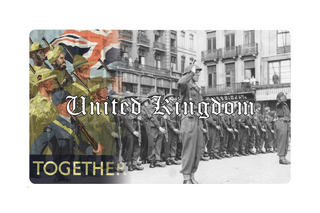 3.5" x 5.5" UK Combat Label with Poster & Title