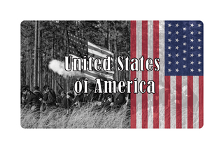 United States of America Combat Label 1861 (3.3"x5.6")