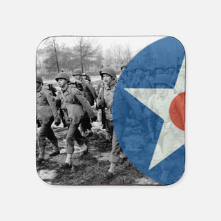WW2 US Coaster w/ Axis & Allies Roundel (x1)