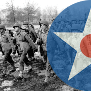 WW2 US Coaster w/ Axis & Allies Roundel (x1)