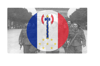 WW2 Vichy French Combat Label