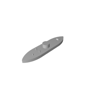 3D Printed USS Monitor Iron Clad (x10)