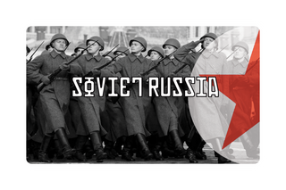3.5" x 5.5" Soviet Russia Combat Label with Title (2 variants)