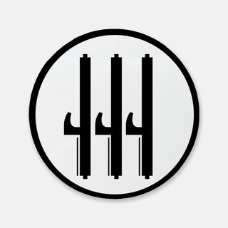 Single World War 2 Italian Fascist Airforce Roundel Cork Back Coaster (Round)