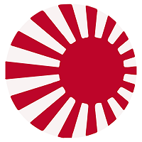 Japanese Imperial Navy Flag Roundel (x10)