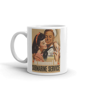 WW2 US Submarine Recruitment Poster Mug