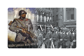 3.5x5.5 WW2 Italian Combat Label with Poster & Name