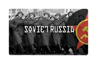 3.5" x 5.5" Soviet Russia Combat Label with Title (2 variants)
