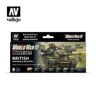 WW3 BRITISH ARMOUR & INFRANTY PAINT SET