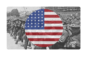 WW1 US Combat Label