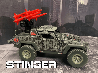 1:18 Cobra Stinger Jeep Camo Vinyl Wrap | 1983 Style - Combat Miniatures