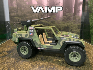 1:18 GI Joe VAMP Jeep Camo Vinyl Wrap | 1983 Model - Combat Miniatures