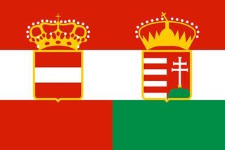 Acrylic Flag of Austria Hungry Empire Token (x10)