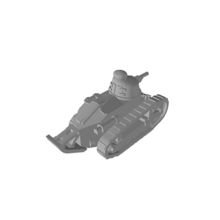 1/285 Renault FT - 17 Light Tank (x10) – 3D Printed WWI Miniature - Combat Miniatures