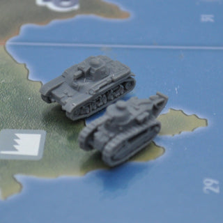 1/285 Renault FT - 17 Light Tank (x10) – 3D Printed WWI Miniature - Combat Miniatures