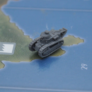 1/285 Renault FT - 17 Light Tank (x10) – 3D Printed WWI Miniature - Combat Miniatures
