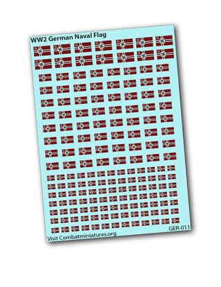 1/285 WW2 German Naval Flag Water Slide Decal - Combat Miniatures