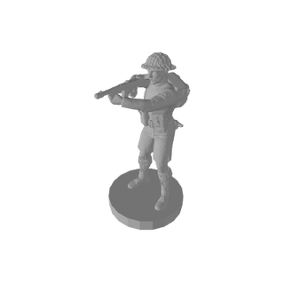 1/72 3D Printed 8th Army Infantry Pose 2 (x10) - Combat Miniatures