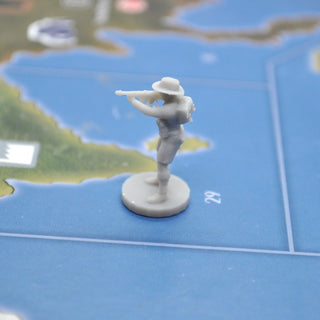 1/72 3D Printed ANZAC Soldier with Tommy Gun (x10) - Combat Miniatures