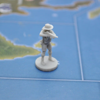 1/72 3D Printed ANZAC Soldier with Tommy Gun (x10) - Combat Miniatures