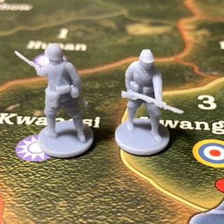 1/72 3D Printed Japanese with Cap in Action Pose (x10) - Combat Miniatures