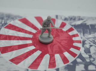 1/72 3D Printed Japanese with Helmet in Action Pose (x10) - Combat Miniatures