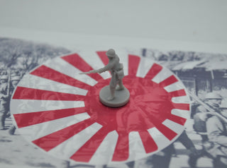 1/72 3D Printed Japanese with Helmet in Action Pose (x10) - Combat Miniatures