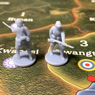 1/72 3D Printed Japanese with Helmet in Action Pose (x10) - Combat Miniatures