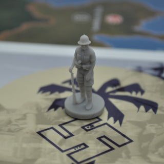 1/72 3D Printed World War 2 German DAK with Pith Helmet Pose 2 (x10) - Combat Miniatures