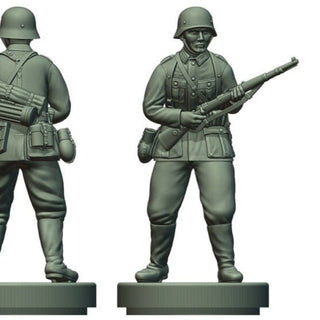 1/72 3D Printed WW2 German Soldier 1939 - 42 (x10) - Combat Miniatures