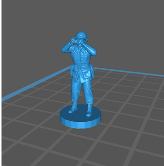 1/72 3D Printed WWII US Office (x1) - Combat Miniatures