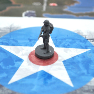 1/72 Scale 3D Printed World War 2 US Ranger, Pose 1 (x10) - Combat Miniatures