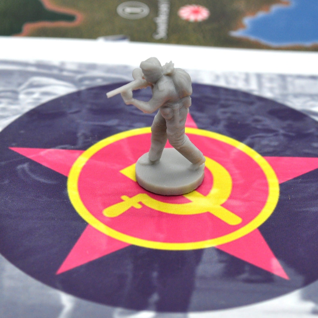 1/72 WW2 Russian Airborne Pose 2 (x10) - Combat Miniatures